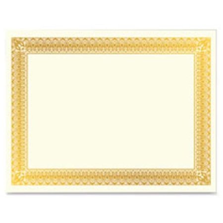 GEOGRAPHICS Geographics GEO47829 Gold Foil Certificate; 15 Per Pack GEO47829